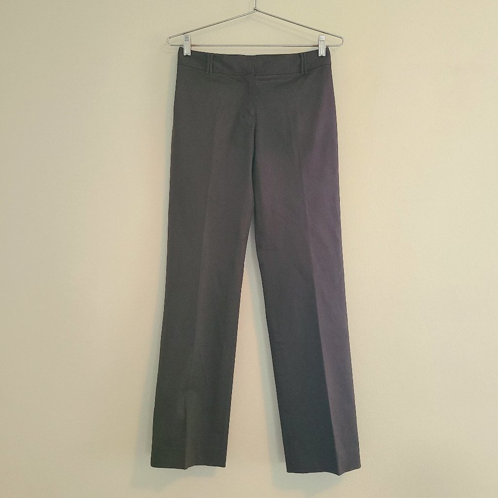 Elie Tahari Dark Brown Low Rise Bootcut Wide Leg Pants Chinos Trousers
